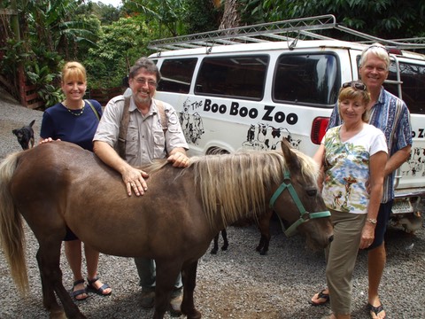 The Makana Aloha board with Boo Boo Zoo Maui founder, Sylvan Schwab (2009)