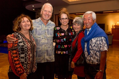 Makana Aloha Board members with Dr. and Mrs. Clyde Sakamoto.